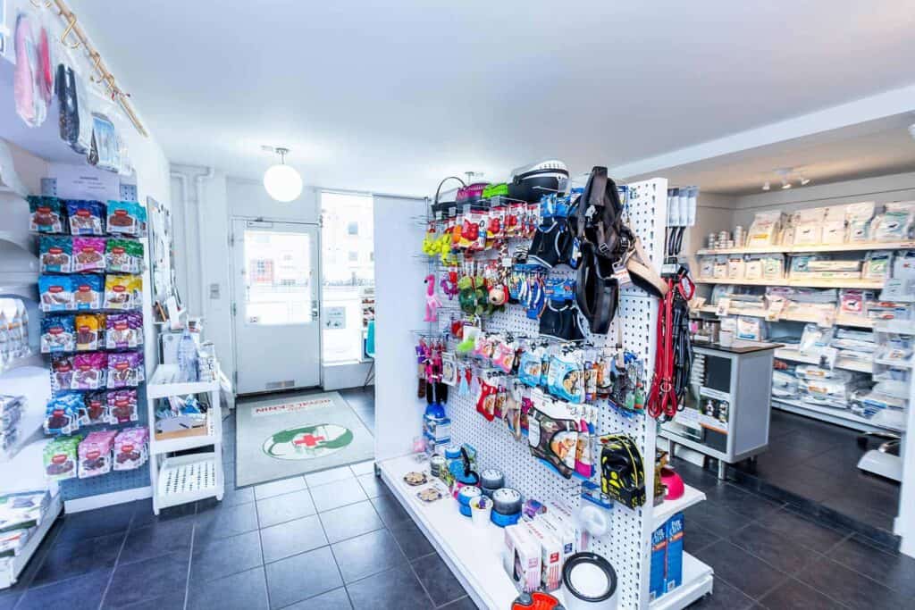 Ting til dyr i en butik